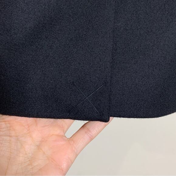 NEW Coach 1941 Military Patch Naval Coat (Sz 2) Wool-Blend Double Breasted Black - Picture 14 of 16